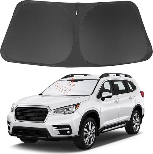 Front Windshield Sun Shade Foldable Car Front Window Sun Shade Windshield Shade Custom Fit for 2019-2025 2026 Su-baru Ascent Block UV Rays Accessories Heat Keep Cooler