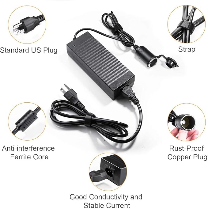 AstroAI Air Compressor Tire and AstroAI AC to DC Converter 10A