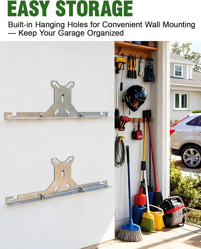 Wheel Toe Alignment Tool Kit for at Home DIY Garage Use, Stainless Steel Toe Plates with Dual Tape Measures, Quick Front-End Toe Check for Automotive Cars Trucks SUVs (Patent Design)