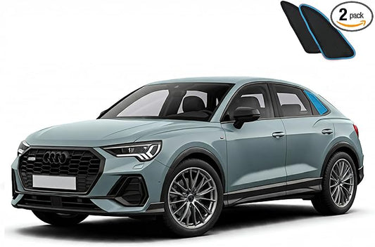 Side & Rear Windows Sun Shade for Audi Q3 2019-2025 | Custom Fit, Magnetic Mesh Cover | Baby UV/Heat Protection, Privacy Shield Sunshade (2-Pack Rear Quarter Window Sun Shades)
