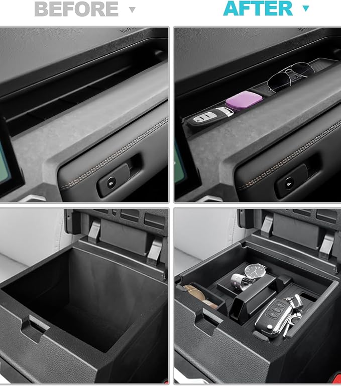 CDEFG 3PCS for 2025 2026 Toyota 4Runner Center Console Organizer Front Row Passenger Side Dash Organizer Storage Box for 2026 Toyota 4Runner Accessories 2025 Center ConsoleTray w/Coin Holder