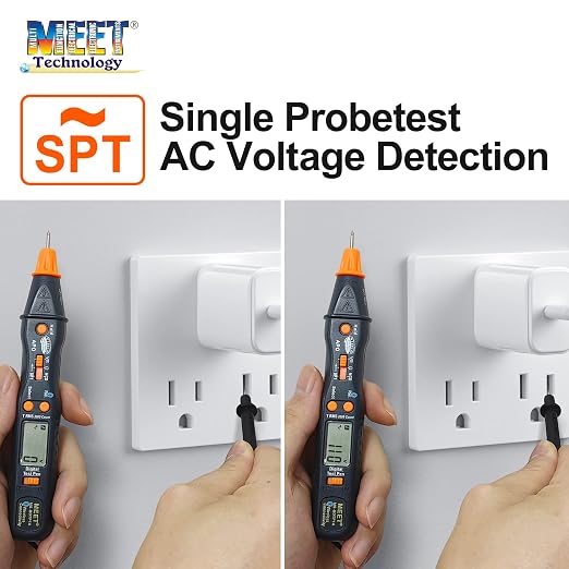 Meet Pen Type Smart Multimeter, 2000 Counts Auto-Ranging with NCV Detection, New NCD ＆ SPT Non-Contact Voltmeter Sensor, Pen Test for DC AC Voltage, Resistance, Diode Continuity