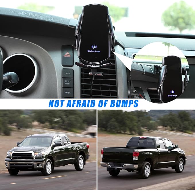 HAPPYHORSE Car Phone Mount Compatible with Toyot@ Tundra/Sequoia 2007-2013 Central Control Navigation Cell Phone Holder Dash Clip Dash Panel Mobile Phone Bracket Stand Accessories (Style C)