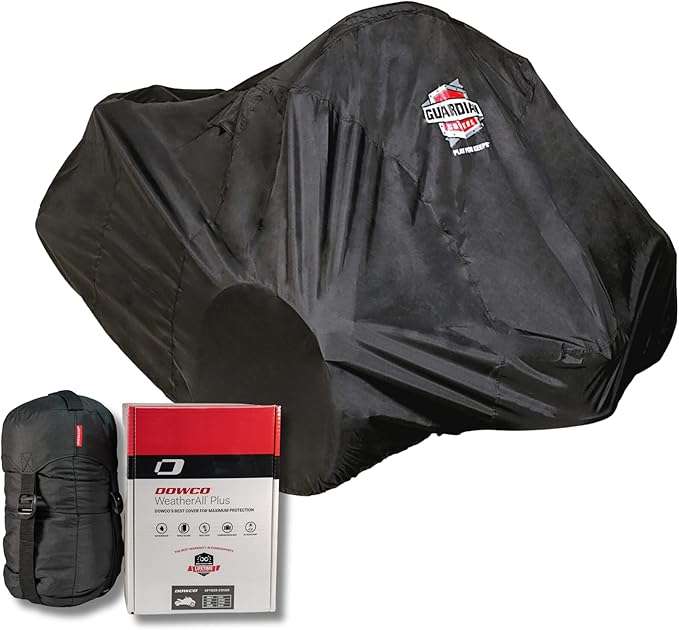 Dowco Indoor/Outdoor Motorcyle Cover Fits 2007 to 2019 Can-Am Spyder Models - Guardian WeatherAll Plus - Black [04583]