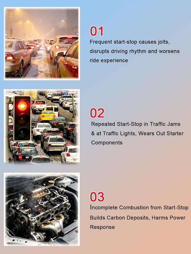 Auto Start Stop Eliminator Ford F150 Car Accessories Compatible with Ford F150 2015-2020, Plug and Play OBD Connection Module, No Cutting No Programming.