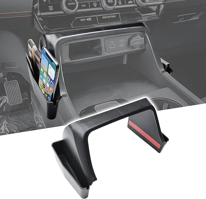 HGWEI Center Console Shifter Organizer Compatible with Honda Pilot 2023 2024 2025 and 2026 Passport Interior Accessories Armrest Storage Box Gear Shift Tray Compartment Divider
