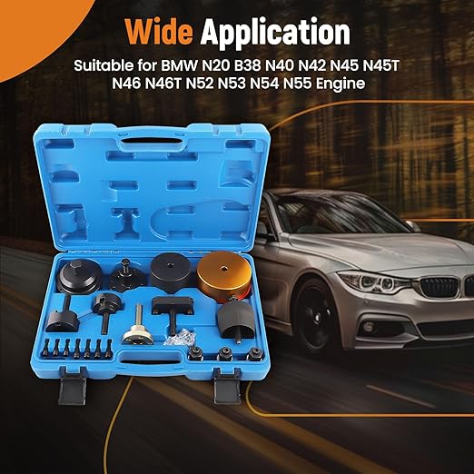 maXpeedingrods Crankshaft Front Rear Oil Seal Remover Installer Tool Kit for BMW N20 B38 N40 N42 N45 N45T N46 N46T N52 N53 N54 N55 Engine