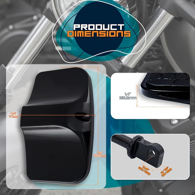 Driver Footpeg Passenger Peg Floorboard Footboard for Harley Sportster Forty-Eight Seventy-Two Special Custom XL1200V XL1200C (Gloss Black, Metal Skull)
