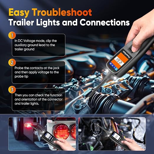 Autel PowerScan PS100 Power Circuit Probe Kit, 2026 Advanced Electrical Wire Tracer Circuit Relay Tester, Breaker Short Finder Tool, Activate Component Check Ground, Read AC DC Resistance, 40ft Cable
