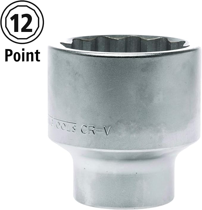 Teng Tools 50MM 1 Inch Drive 12 Point Metric Shallow Chrome Vanadium Socket | Mechanic Tool | Hand Tool - M110550