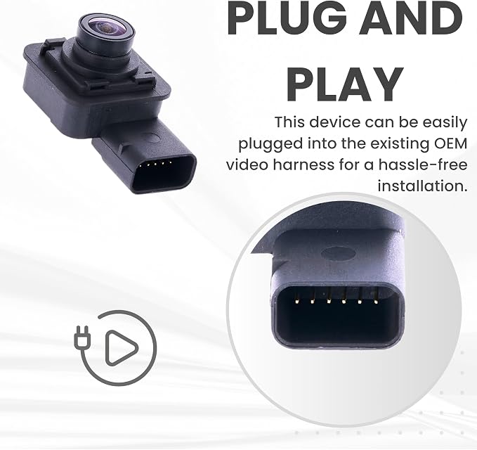 Backup Camera Replaces for 2016 2017 2018 2019 2020 Lincoln MKX OE Part # F2GZ19G490C F2GZ-19G490-C