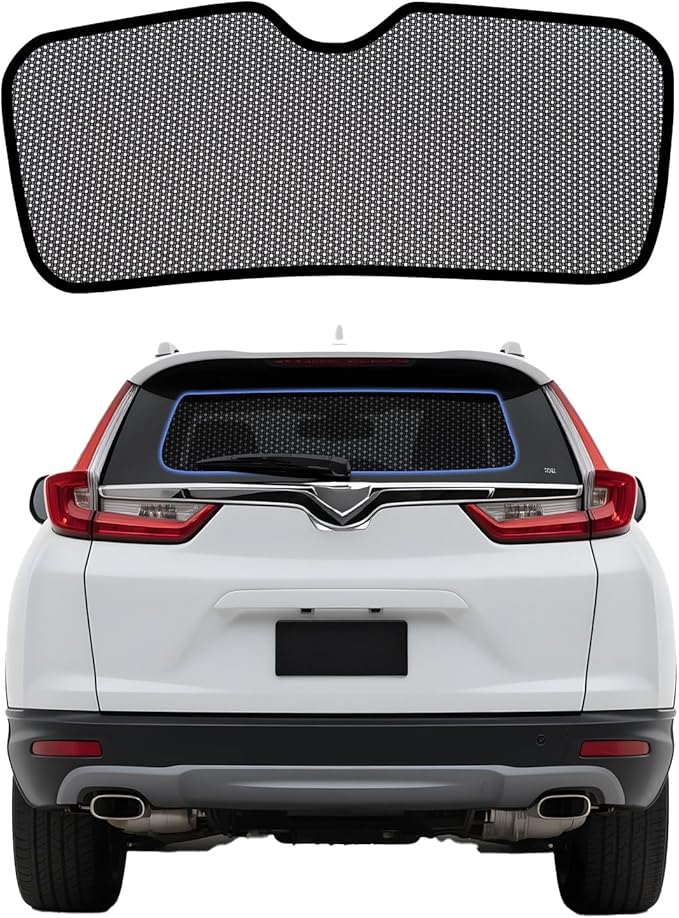 ZATOOTO Rear Window Sun Shade for Honda CRV 2023-2025, Visible Back Windshield Shades for Safety Driving UV Rays Protection Reduce Heat Mesh Window Shade for Baby in Car