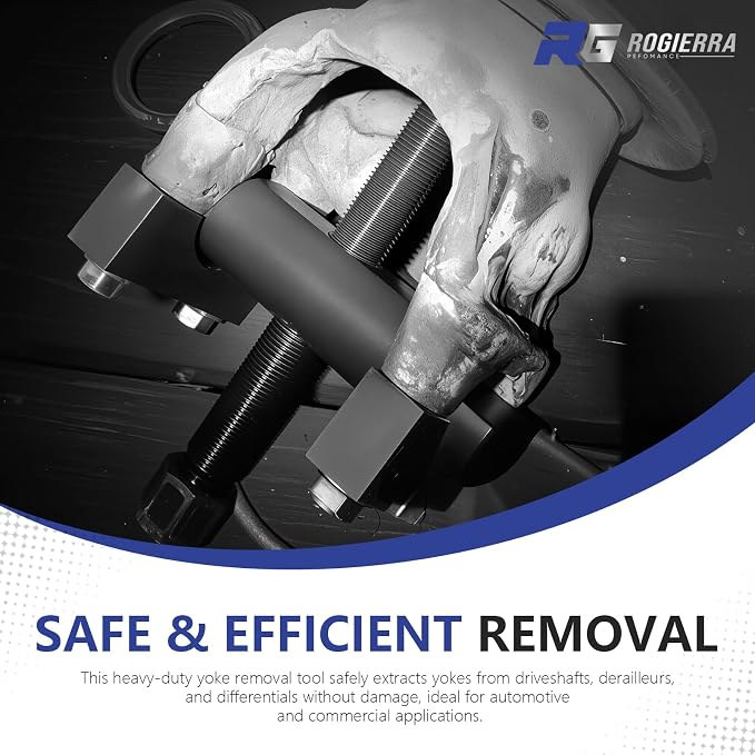 Rogierra 60050 Heavy Duty Yoke Puller Tool Kit for Class 6-8 Trucks & Semi Trucks，Commercial Yoke Removal Tool for Heavy Duty Transportation Equipment
