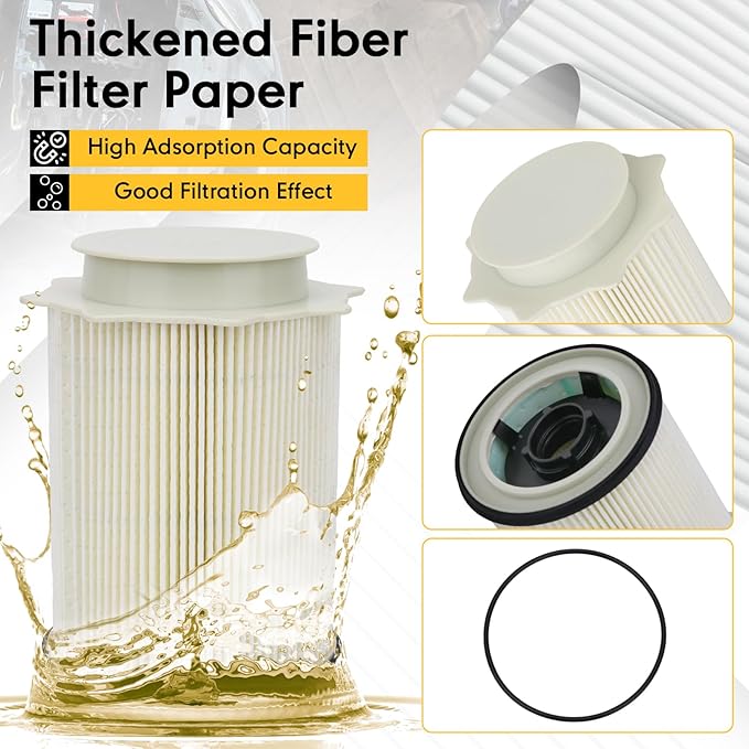6.7L Cummins Fuel Filter Water Separator Set Replaces 68436631AA，68157291AA，05083285AA，53034051AB - Compatible with Dodge Ram 2500/3500/4500/5500（2019-2023）