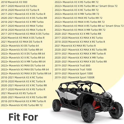 A-Arm Bushing Sleeve Kit Compatible with Can-Am Maverick X3 Max R RR Maverick Sport 1000 2017+