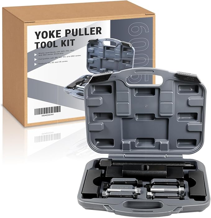 Rogierra 60050 Heavy Duty Yoke Puller Tool Kit for Class 6-8 Trucks & Semi Trucks，Commercial Yoke Removal Tool for Heavy Duty Transportation Equipment