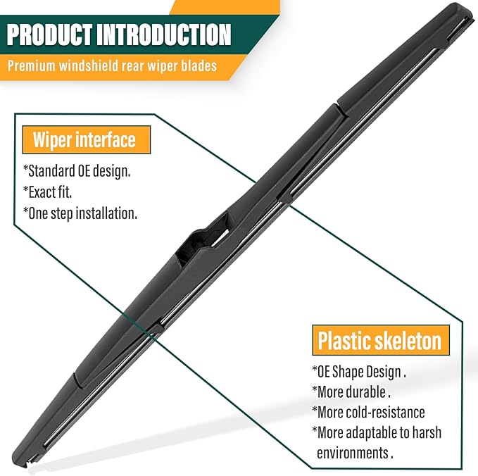 Windshield Wiper Blades Replacement for Lexus RX350 RX450h 2016 2017 2018 2019 2020 2021 2022,Original Equipment Replacement Front Rear Wiper Blade Set - 26" 20" 16" (Set of 3)