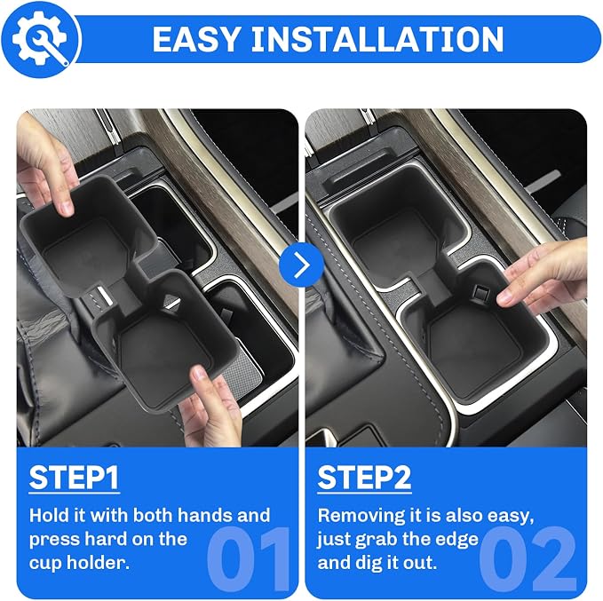 SXCY for 2024 2025 2026 Lexus GX550 Cup Holder Insert 2025 GX 550 Accessories TPE Cup Holder Limiter for 2025 2026 GX550 Console CupHolder Adapter Non-Slip Drink Stopper Drink Stabilizer