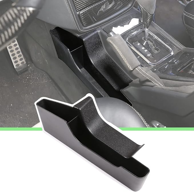 PIUGILH Car Handbrake Side Storage Box, Storage Box Center Console Organizer Tray Console Side Pocket Organizer Phone Storage for Mercedes Benz G Class 2004-2011