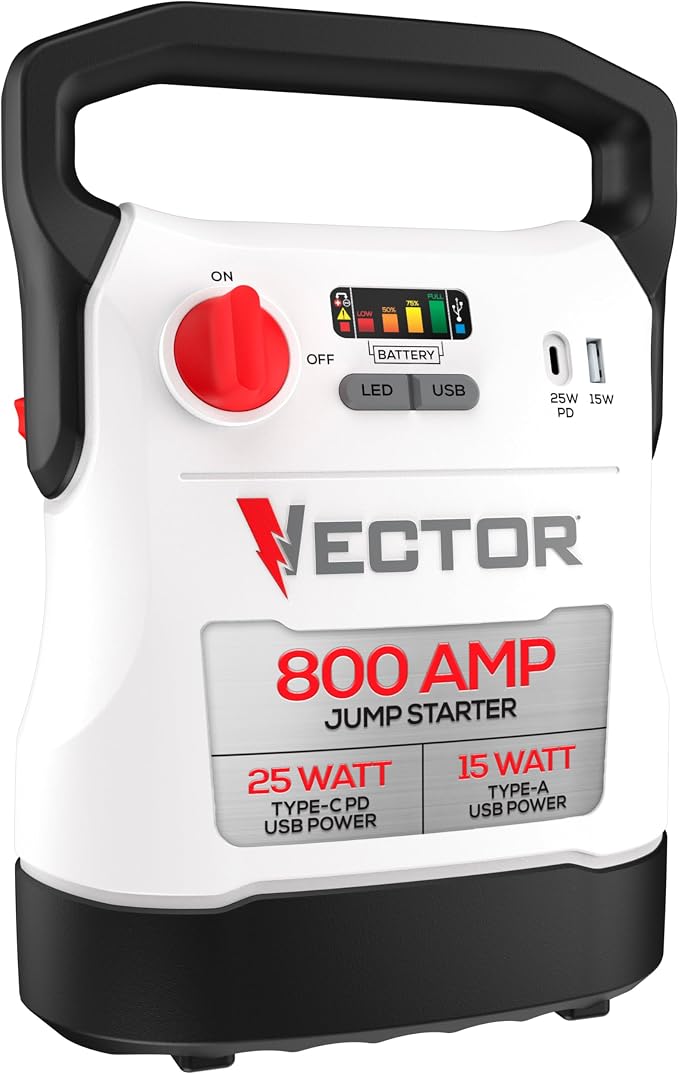 Vector VECJ8 800A Jump Starter with USB Power