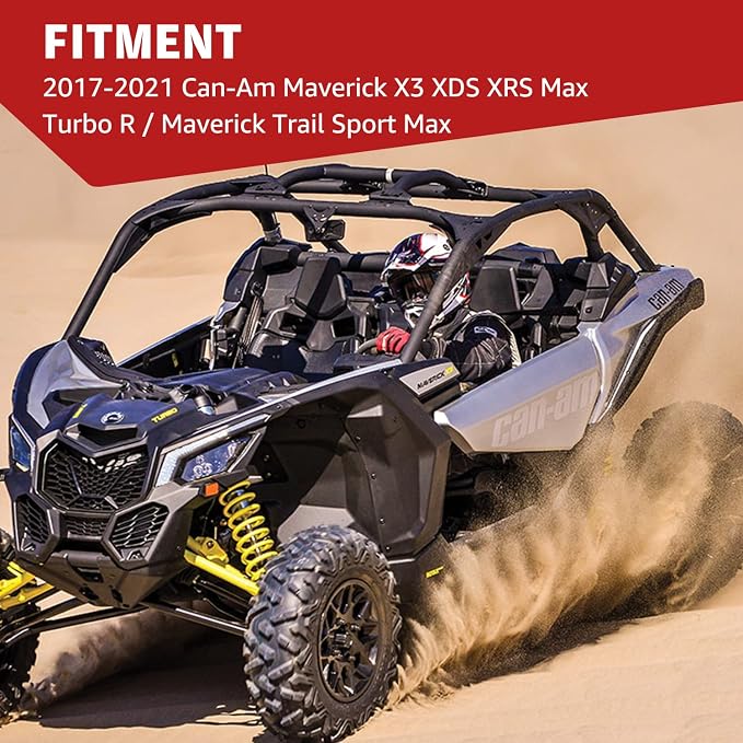 HAKA TOUGH Turn Signal Fang Lights with White Yellow Light for Can Am Maverick X3 XDS XRS Max Turbo R/Maverick Trail Sport Max Accessories 17-24,LED Signature Lights Replace#OEM 710004994 710004995