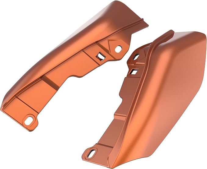 Color - Matched Mid Frame Air Deflectors Heat Shield, Perfectly Fit for Harley Touring Models 2009-2026 Scorched Orange