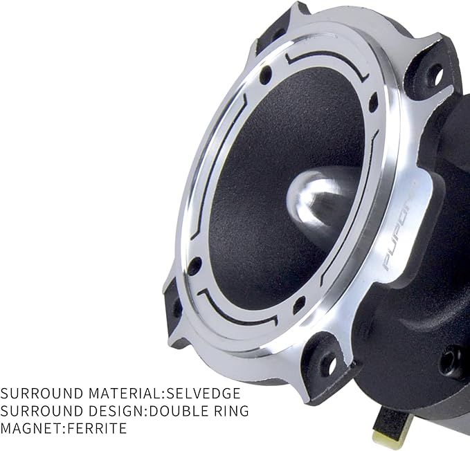 4 inch Tweeters, 300W Max Power, 50W RMS Car Speaker, 4 Ohm, 98dB Car Audio tweeters, Bullet Tweeters,Pair