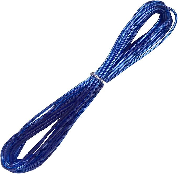 Gravity 1/0 Gauge Power Amp Kit Up to 6500 Watts Premium Elite Pro Flexible RCA Speakers Wires , 250A + 300A Fuse Included , Complete Blue DIY Hobbyist AWG Amplifier Installation Wiring