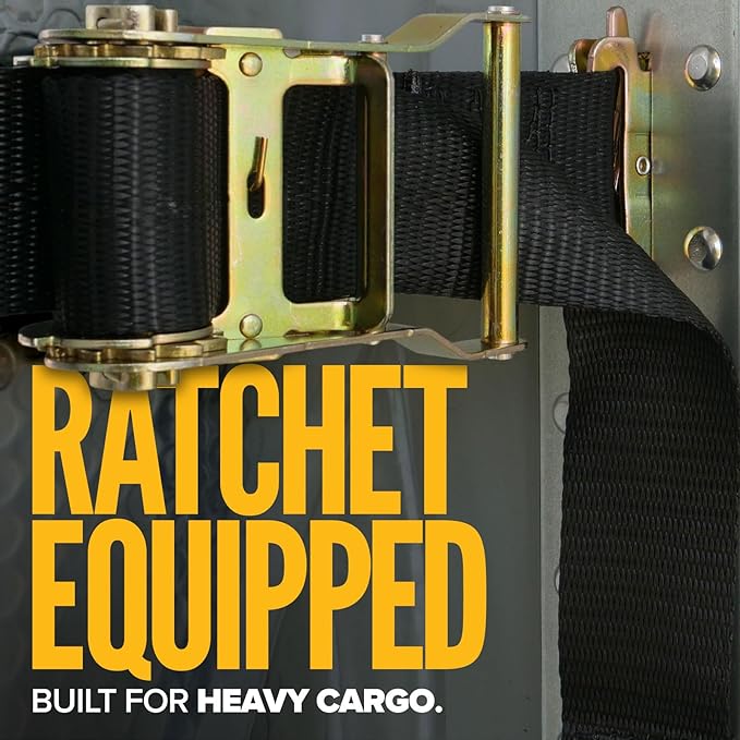 US Cargo Control E Track Cargo Nets for Trailers 82" x 82" (3-Pack), Adjustable Heavy Duty Cargo Net with Ratchets for E-Track and X-Track Systems, 8" x 8" Holes, Use in Enclosed Trailers, Box Trucks