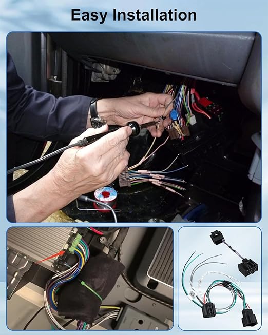 Harness Adapter Kit with ANC Defeat Fit for Chevrolet Silverado Colorado Camaro GMC Sierra C7 Corvette 2014-2024, Fit for GM Vehicles Select with Stereo