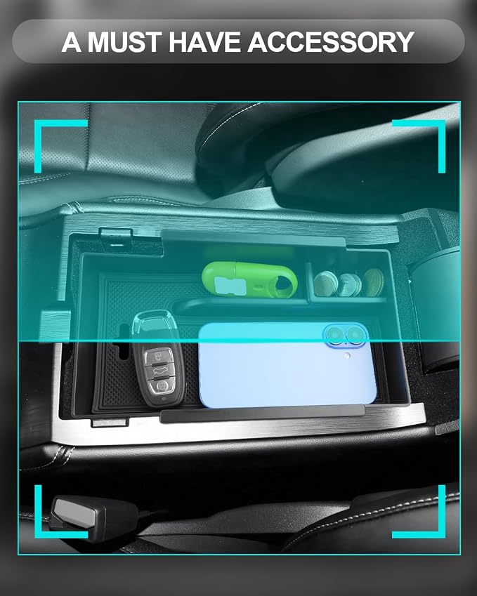 CDEFG for 2026 Lincoln Corsair Center Console Organizer for 2023-2025 2026 Lincoln Corsair Accessories Middle Console Organizer Armrest Storage Box
