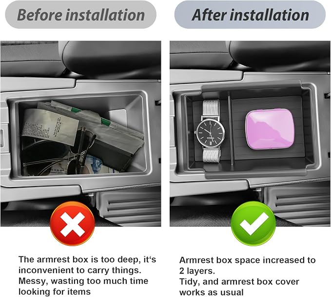 SKTU for 2025 2026 Nissan Kicks Accessories Center Console Organizer for 2025 2026 Nissan Kicks (S/SV/SR) Console Tray 2025 2026 Kicks SR Accessories ABS Materials Tray Kicks Durable Organizer