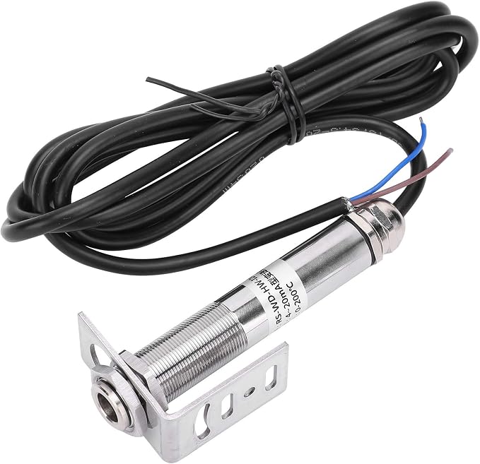 Walfront Non-Contact Infrared Temperature Sensor 4-20mA Transmitter 10-30VDC 0-200°C High Temperature Sensor