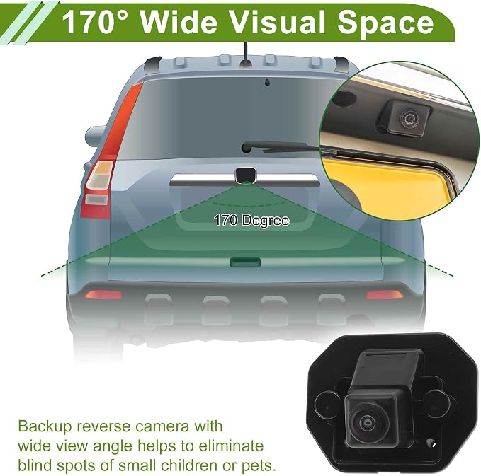 Car Park Assist Camera Rear View Backup Reverse Camera for Nissan Rogue 2.5L CVT 2ROW 2020-2022 No.28442-6RA1B/28442-6RA0B/284426RA1B/284426RA0B