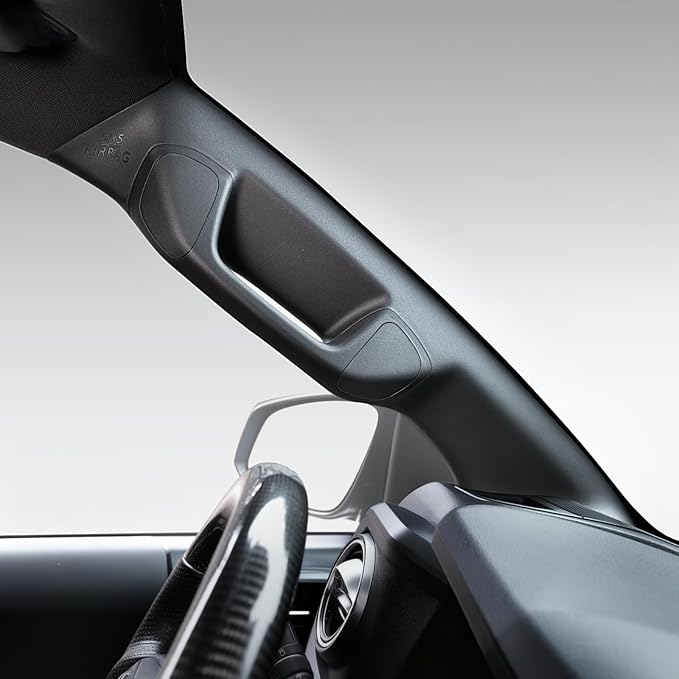 Driver Side A-Pillar Grab Handle for Toyota Tacoma 3rd Gen (2016-2023), OEM-Style Texture, Matches Passenger Side, Sturdy & No Creaking Noise, Easy Installation (Black)