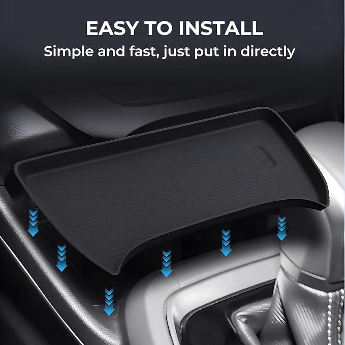 Wireless Charging Protective Mat for Subaru Crosstrek/Impreza 2026 2025 2024, Center Console Interior Accessories Silicone Anti-Slip Wireless Charger Cover Pad for 2024-2026 Crosstrek/Impreza