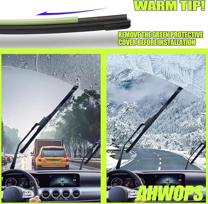 Front Wiper and Rear Wiper Blade Replacement for 2003-2009 Honda Element OEM Wiper Blades, Genuine Replacement (20“/20”/12” 3-Pack)