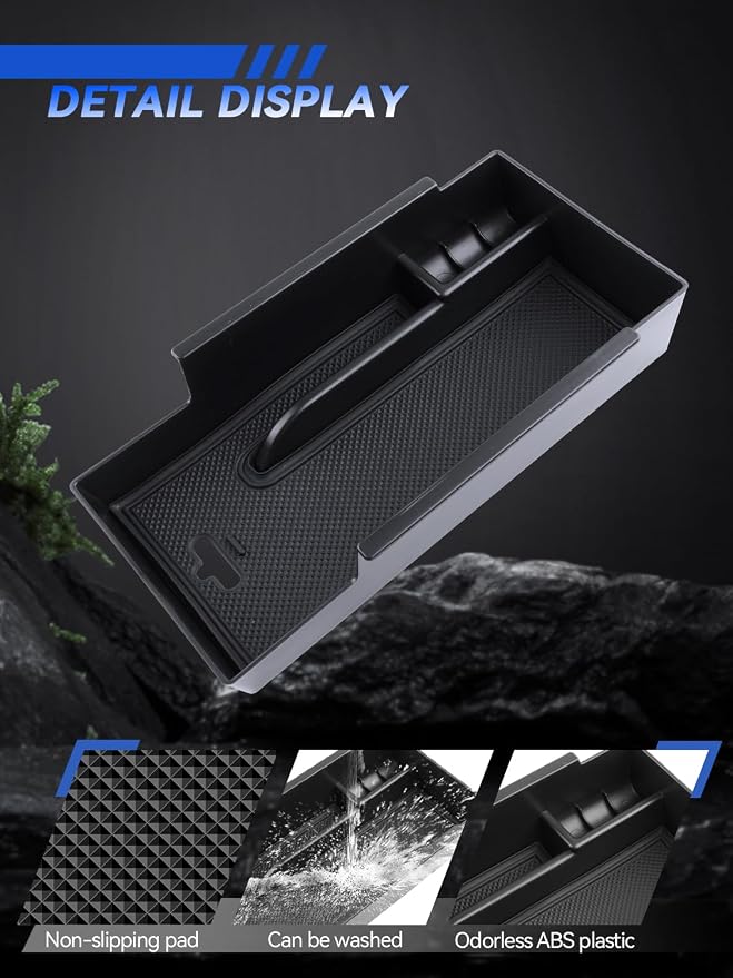 for Corsair Center Console Organizer 2021-2026 Lincoln Corsair/2023-2025 Corsair Grand Touring Accessories Armrest Tray Middle Storage Box Insert Container Durable ABS Plastic