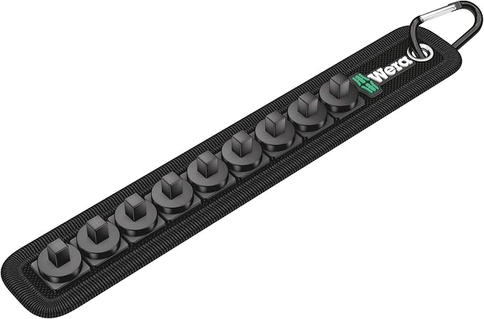Wera 05004525001 Belt A Deep 1 socket set, 1/4" drive, 9 pieces