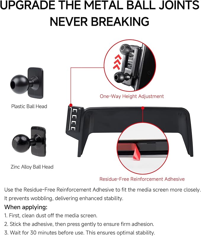 Qi2.2 Max 25W Fast Wireless Car Charger Phone Holder for 2020-2025 Ford Escape 8-Inch Screen, Magnetic Phone Mount Compatible with MagSafe