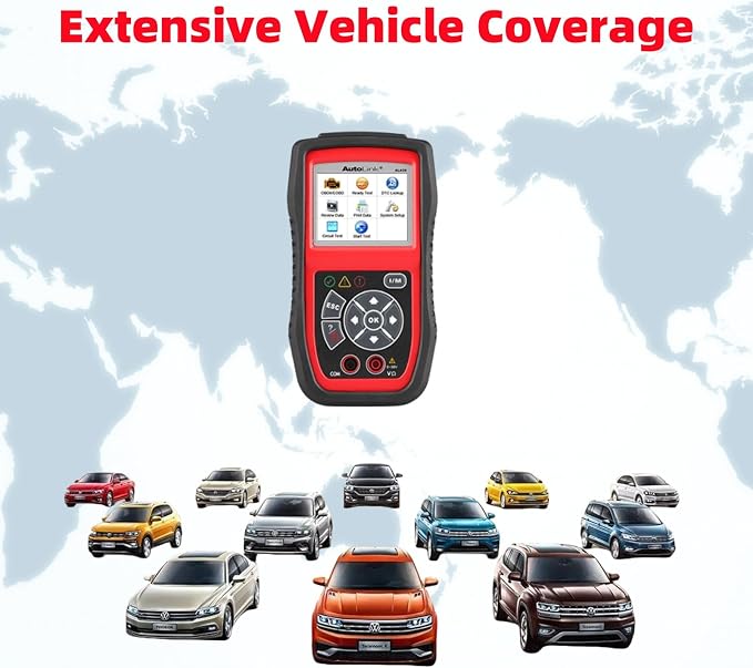 Autel AutoLink AL439 OBD2 Scanner, 2024 OBD2/EOBD Code Reader & Electrical Testing Diagnostic Scan Tool, I/M Readiness, Reads & Clears Codes, Live Data, Work on 1996 & Newer for DIYers Professionals