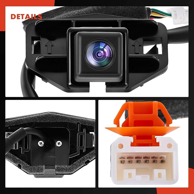A-Premium Park Assist Camera Rear View Backup Reverse Camera Compatible with Select Honda Models - 2007 2008 2009 2010 2011 CR-V CRV - Replace# 39530SWAE01