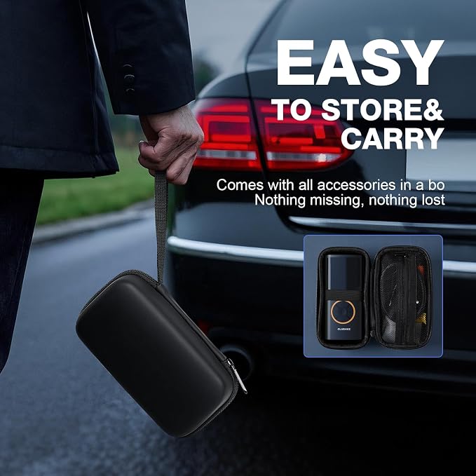 OlarHike Tire Inflator Portable Air Compressor, Smart Dual Hose System, Auto Air Pump for Car Tires, Bike,Bicycle, Motorcycles,Electric Pump with LED Light & Digital Pressure Gauge