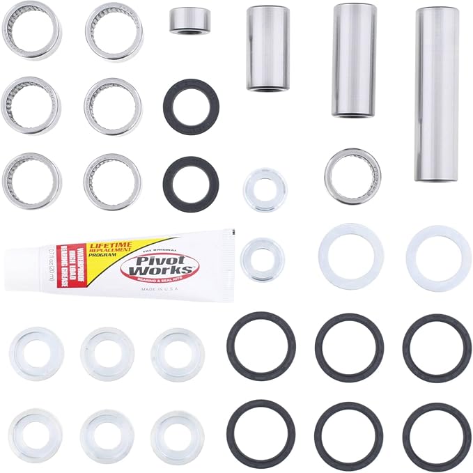 Pivot Works Linkage Rebuild Kit PWLK-H59-000 Compatible with/Replacement for Honda CR125R 2002-2004, CR250R 2002-2004, CRF250R 2004, CRF450R 2002-2004
