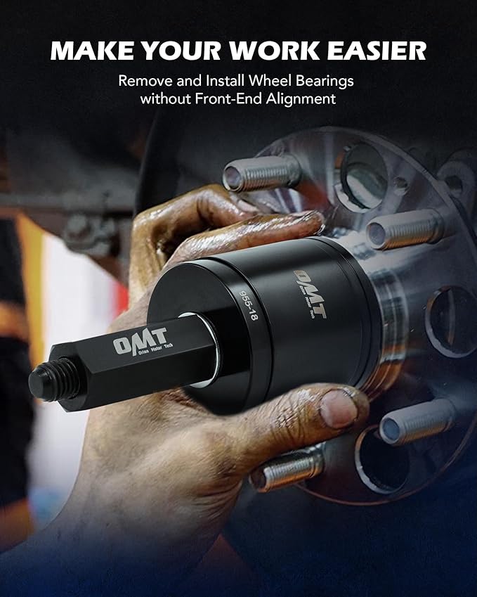 Orion Motor Tech Wheel Bearing Press Kit for Front Wheel Drive Bearing Removal & Installation, 24pc Wheel Bearing Puller Tool Set with Sliding Screws Universal Bushings Sleeves