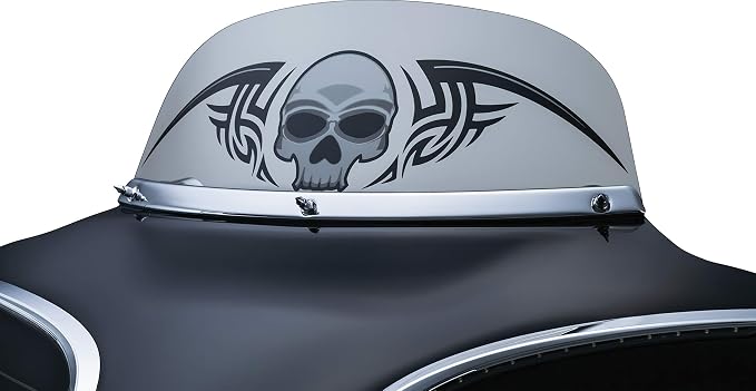 Kuryakyn 1310 Motorcycle Accessory: Smooth Windshield Trim for 1996-2013 Harley-Davidson Motorcycles, Chrome