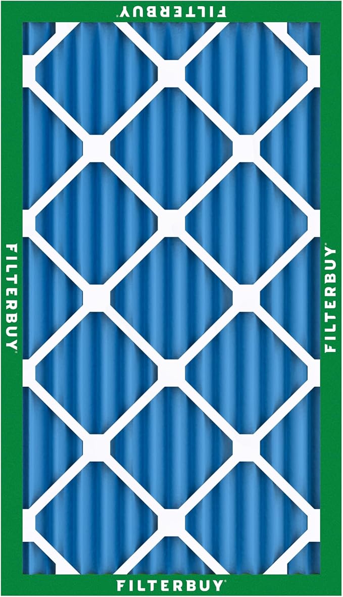 Filterbuy 20x36x2 Air Filter MERV 13 Optimal Smoke & Allergy Defense (12-Pack), Electrostatic Pleated HVAC AC Furnace Filters Replacement (Actual Size: 19.50 x 35.50 x 1.75)