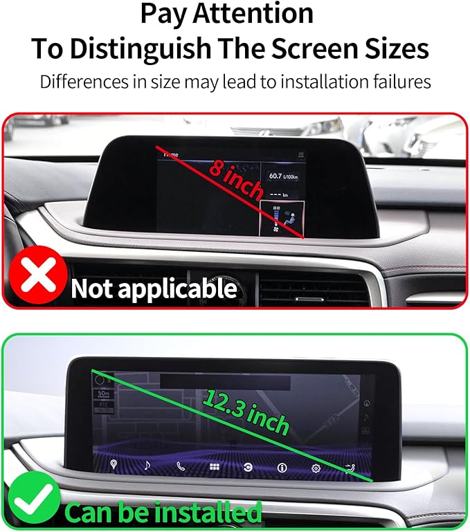 Wireless Charging Car Phone Holder for Lexus RX/RX Hybrid 2020-2022, 12.3" Screen Fixed Clip, 360° Rotation Car Phone Mount Compatible with MagSafe
