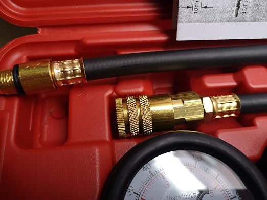 Cylinder Leak Down Tester,Compression Test kit - Engine Cylinder Dual Gauge Leakdown Tester kit Diagnostics Tool.