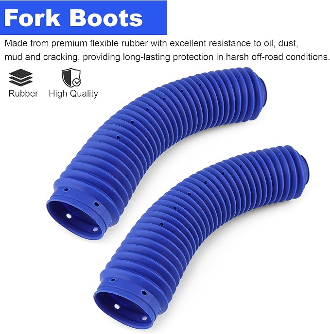 Front Fork Boots 51611-KA4-831 for Honda 1987 CR125R, 1985-1987 CR250R, 1985-1987 CR500R, 1985-1987 XR600R - 2PCS